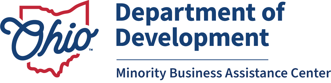 Logo for the Ohio Department of Development, Minority Business Assistance Center.